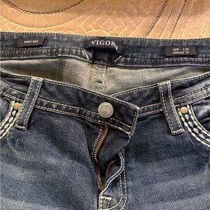 Vigoss Men's Dark Blue Bootcut Jeans